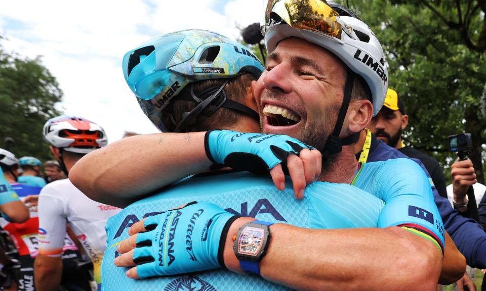 <span>Mark Cavendish’s record-breaking achievements have earned respect from teammates and rivals.</span><span>Photograph: Getty Images</span>