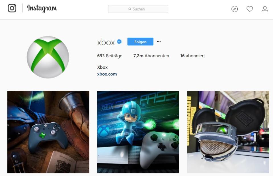 <p>Die Xbox ist eine Spielekonsole von Microsoft, dem Unternehmen, das auf dieser Liste nicht einmal auftaucht. Die Konsole kommt bei den Insta-Usern hingegen gut an und so folgen 7,2 Millionen Nutzer der Seite, um dort die neuesten Infos zu ihrer Konsole zu erhalten. </p>