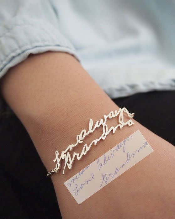 14) Handwriting Bracelet