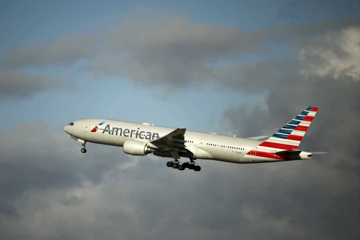 An American Airlines Boeing 777 carrying 249 people was forced to make an emergency landing in Los Angeles  (REUTERS)