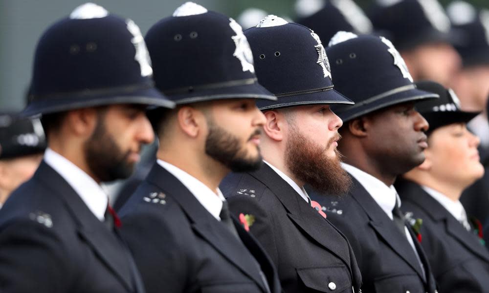 New Metropolitan police recruits. ‘It’s not for BAME workers themselves to make the public sector more diverse.’