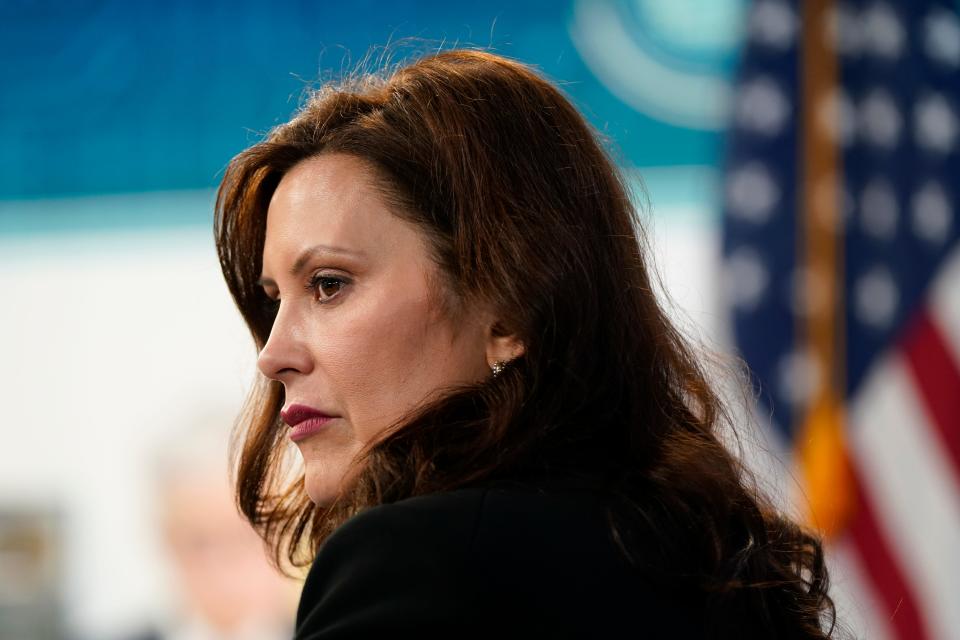 Michigan Gov. Gretchen Whitmer and other Democrats are pushing legislation that would repeal the state's right-to-work law.