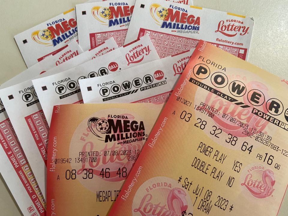 Powerball players have a 1 in 292.2 million chance to match all five numbers plus the Powerball. Mega Millions players have a 1 in 302,575,350 chance to match all five white balls plus the gold Mega Ball.