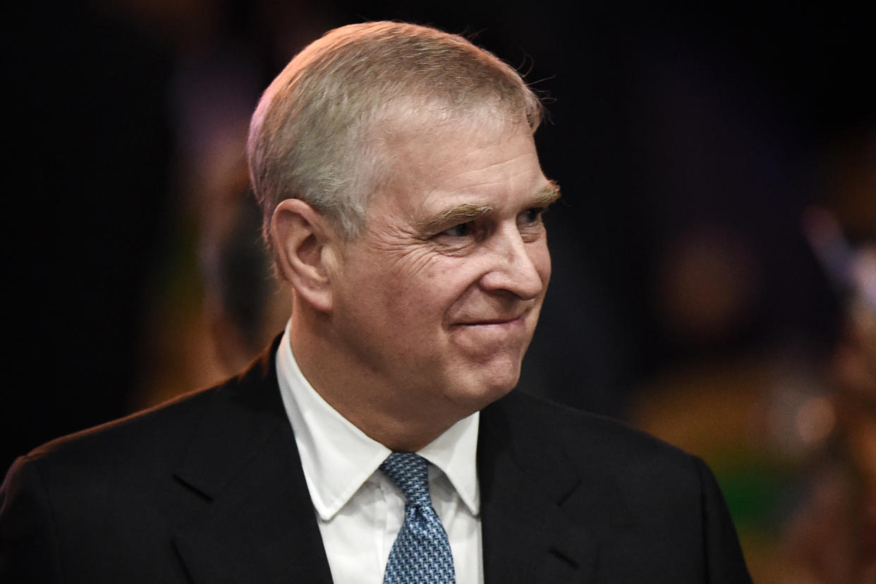 Prince Andrew, pictured in Bangkok on November 3, 2019, claimed he doesn't sweat in his BBC Newsnight interview. [Photo: Getty]