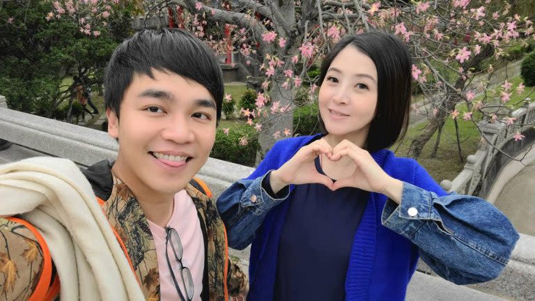 ▲張峰奇（左）和李亮瑾結婚3年，感情非常不錯。（圖／翻攝李亮瑾臉書）