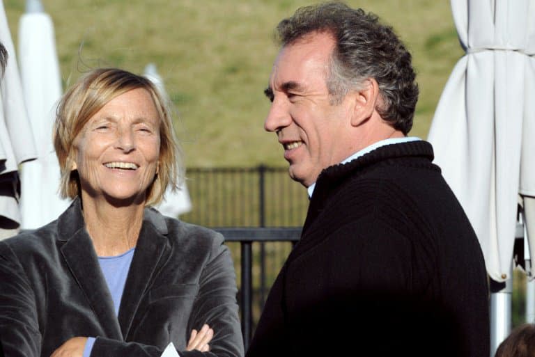 François Bayrou et Marielle de Sarnez le 29 septembre 2012 à Guidel dans le Morbihan - FRED TANNEAU © 2019 AFP