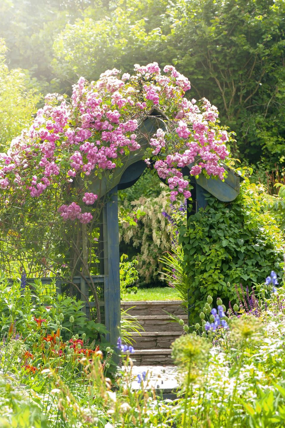 flower bed ideas entryway