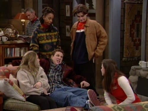 The 'Boy Meets World' crew at a winter lodge