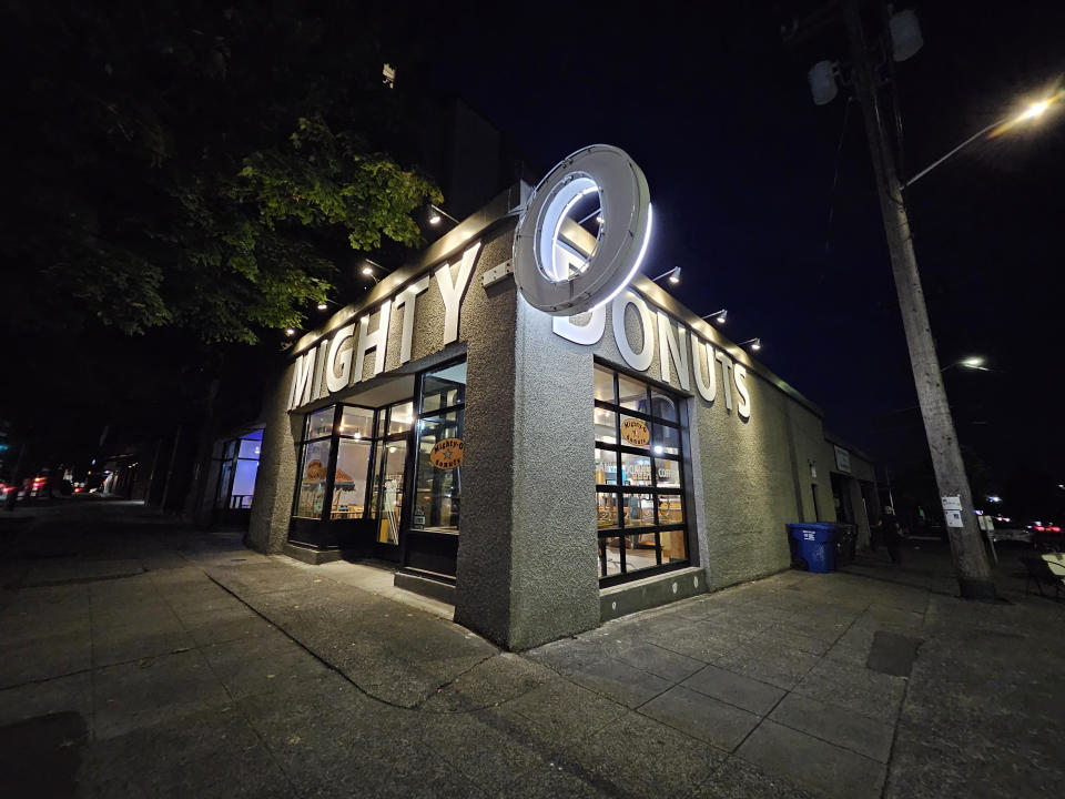 A store at night