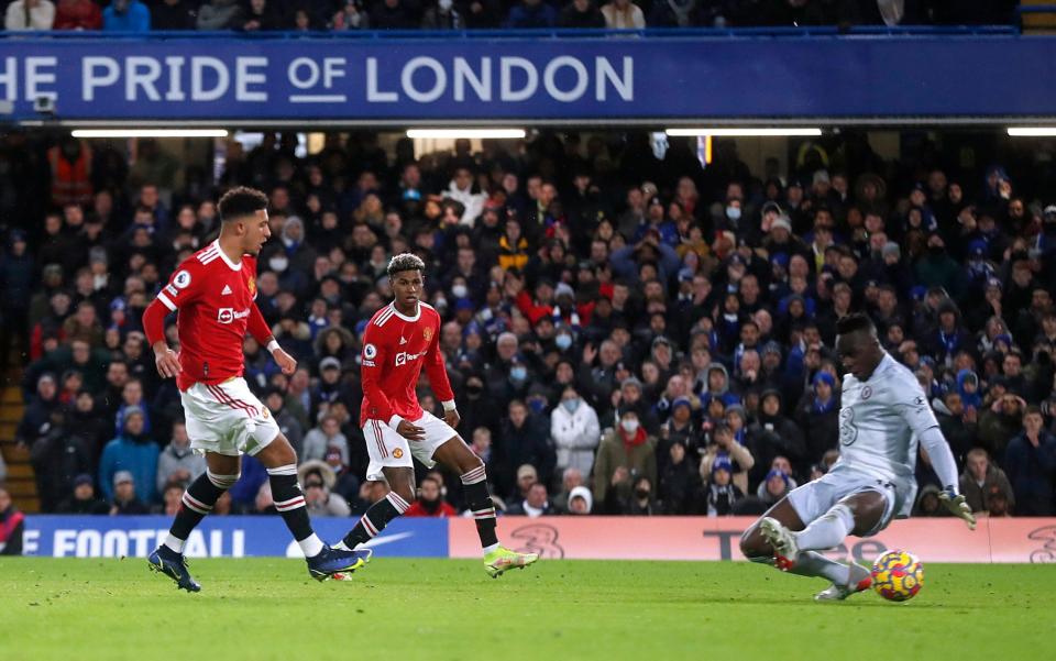 Sancho slots home to make it 1-0 to Man Utd - ACTION IMAGES