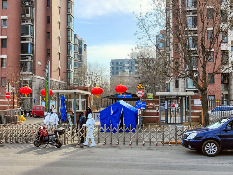 北京冬奧會腳步臨近之際，當地的本土病例逐日增多，中國大陸官方今天通報各地新增23例本土確診，其中北京市占了10例。(中央社檔案照片)