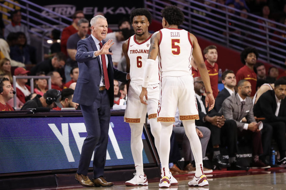 Andy Enfield's Trojans have struggled through an injury-plagued season and will need a miracle to make the NCAA tournament. (Meg Oliphant/Getty Images)