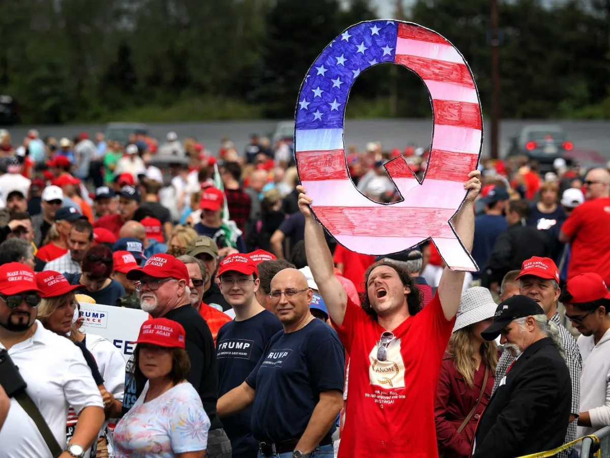 Some QAnon believers are enraged by Trump's 2024 announcement and have started i..