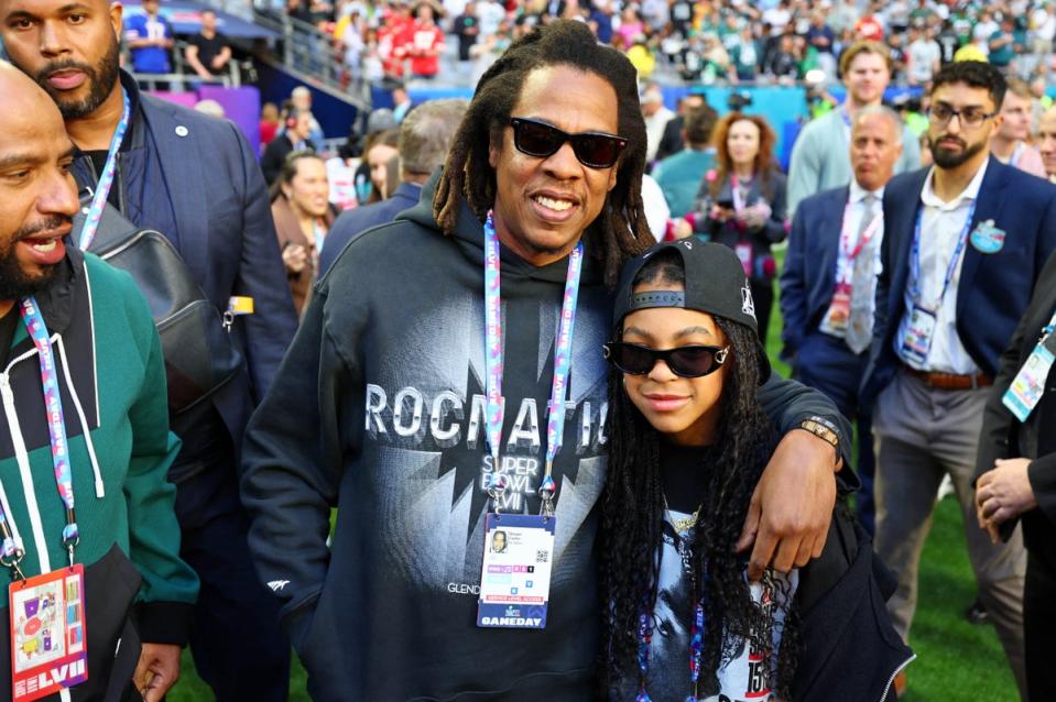 Jay-Z and daughter Blue Ivy (USA TODAY Sports)