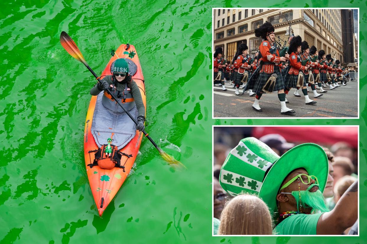 collage of st. patricks day celebrations