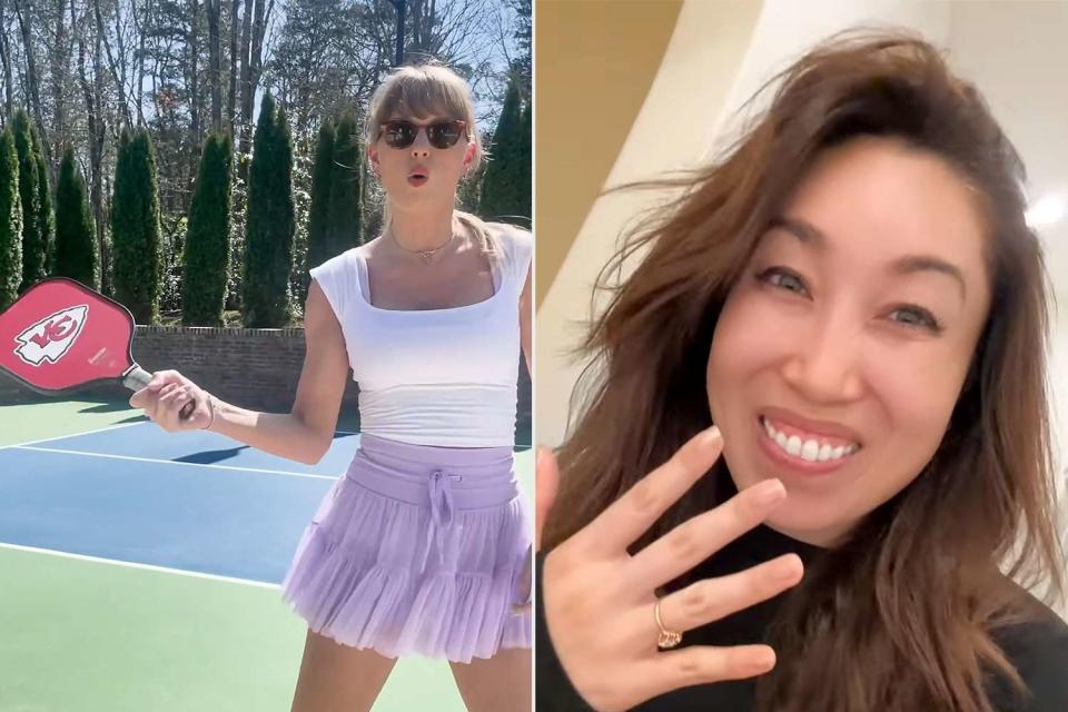 <p>Taylor Swift/ Youtube; Cassey Ho/Instagram</p> Taylor Swift and Cassey Ho