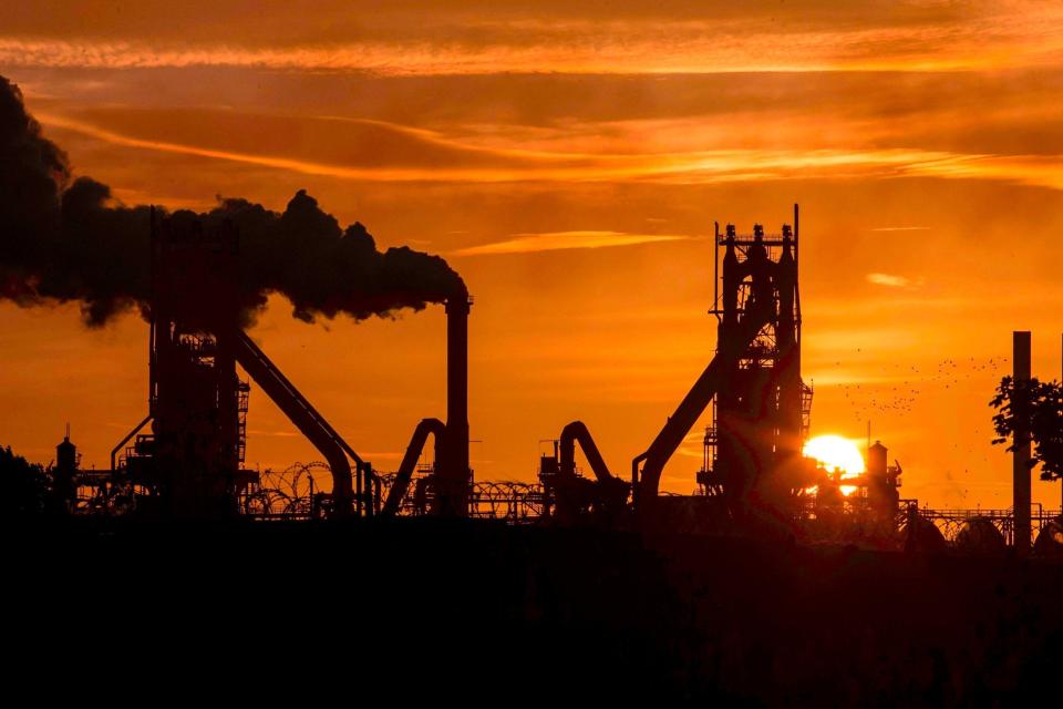 British Steel's Scunthorpe plant: AFP/Getty Images