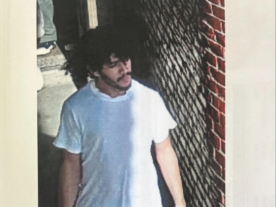Cavalcante was last seen on surveillance footage about one and a half miles from the prison at around 12.30pm on Saturday (Chester County district attorney office)
