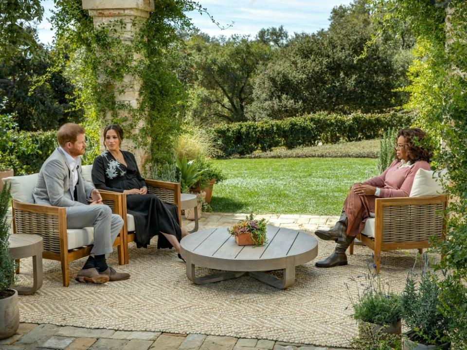 Prinz Harry und Herzogin Meghan im Interview mit Oprah Winfrey (Bild: TVNOW / Harpo Productions - Joe Pugliese)