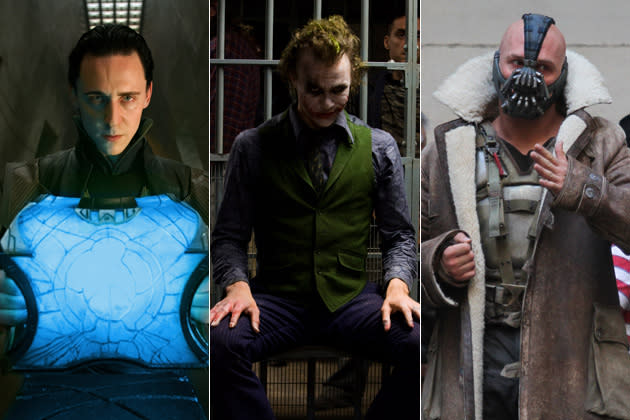 Loki, Der Joker und Bane: Die Schurken machen den Comic-Helden das Leben schwer. (Bilder: ddp images)