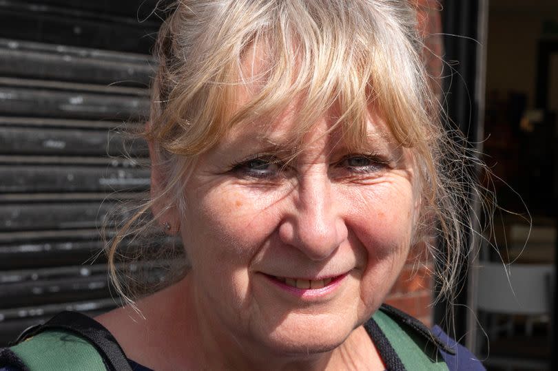 Christine Hoare, a West Didsbury voter speaking in Burnage, says she will back the Lib Dems locally but Labour in the mayoral race -Credit:Manchester Evening News