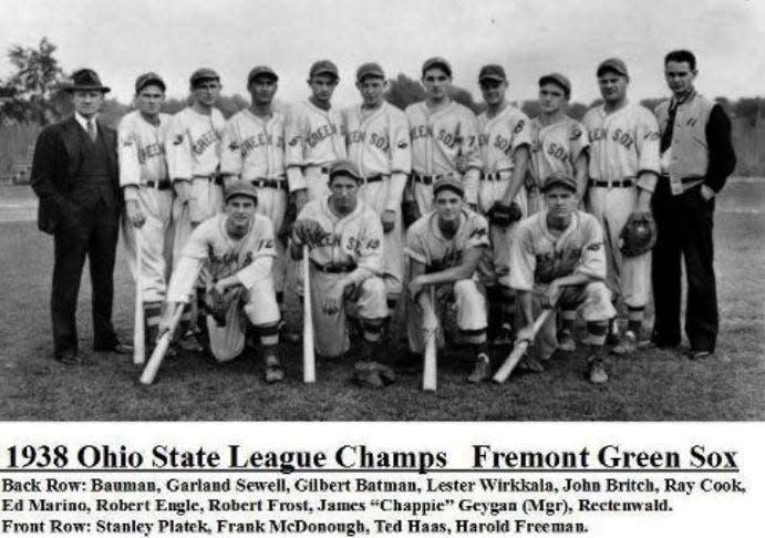 The 1938 Ohio State League Champs were the Fremont Green Sox.