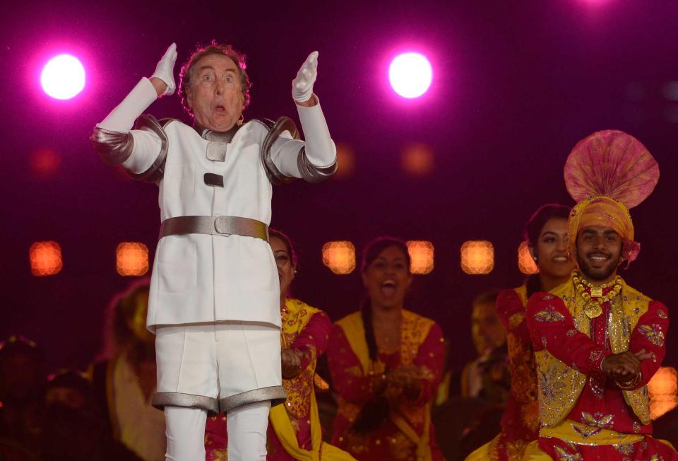 Idle performs during the closing ceremony of the 2012 London Olympic Games on August 12, 2012.<span class="copyright">Adrian Dennis—AFP/Getty Images</span>