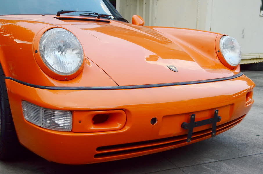 超搶眼「我戀橘」氣冷老保！Porsche 911 Type-964稀有手排版，外觀還是「類RS」幸運捕獲