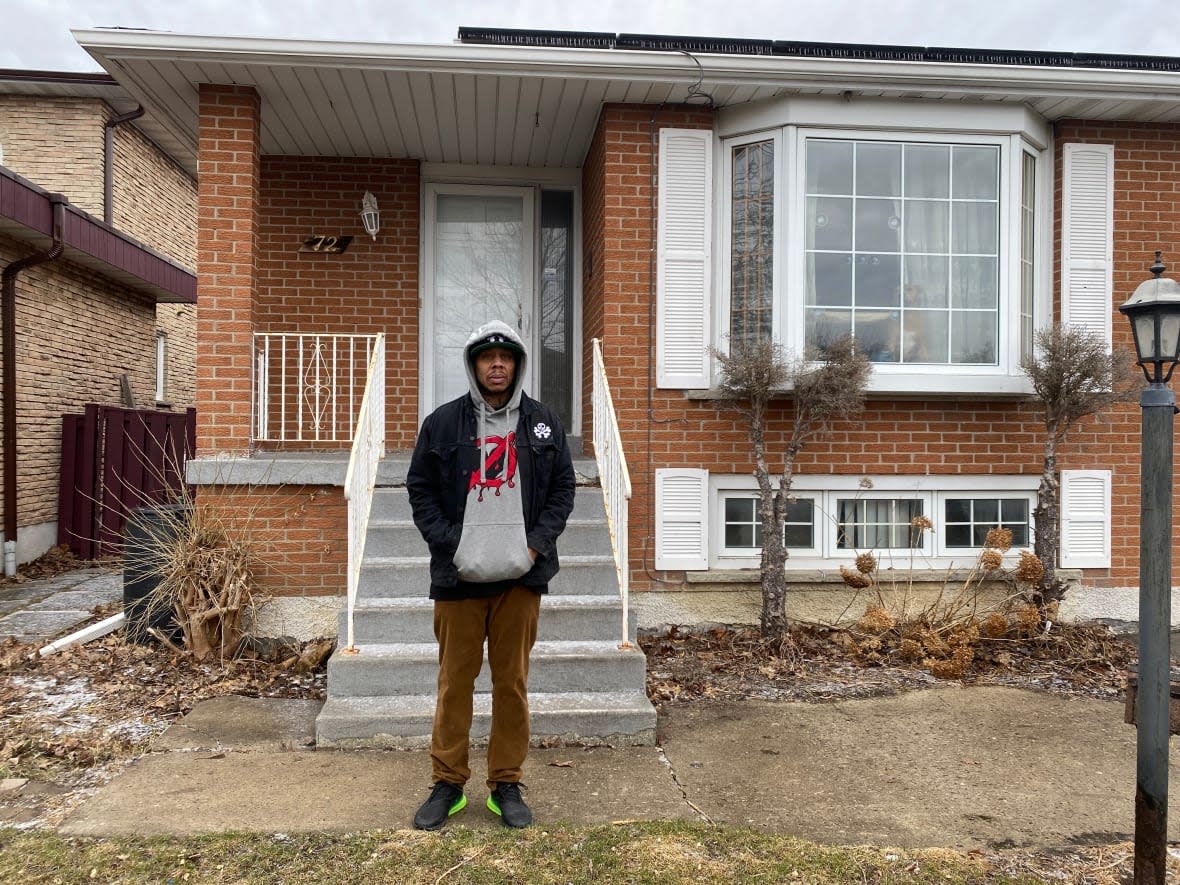 Christian Brooks, 44, has lived in this detached bungalow in Markham for 15 years. In 2019, he took out a $195,000 mortgage on the property. Now, the lender says he owes $248,000. (Ryan Patrick Jones/CBC - image credit)