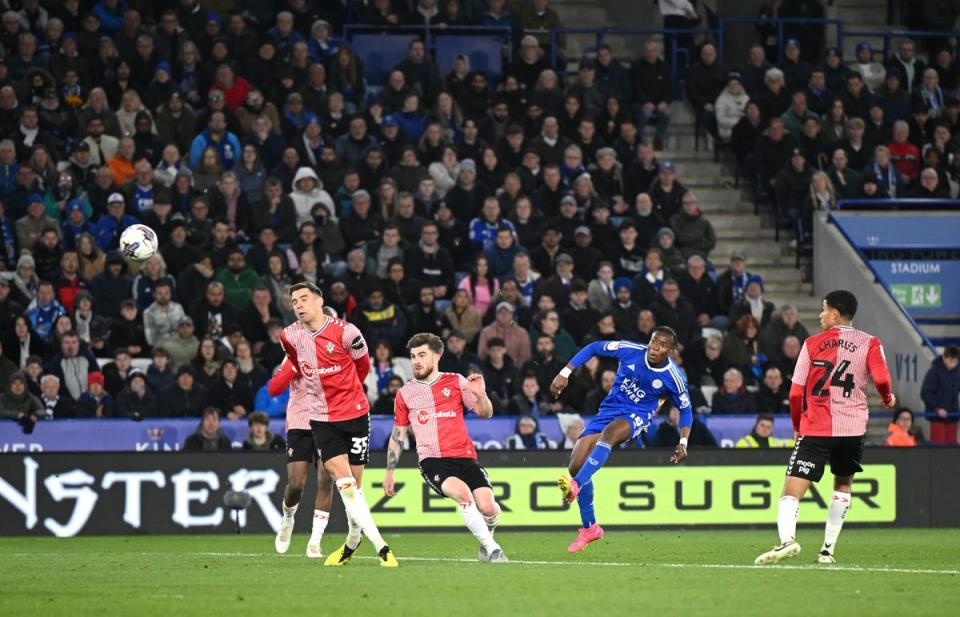 Abdul Fatawu scored three times as Leicester swept Southampton aside in the Championship (Getty Images)