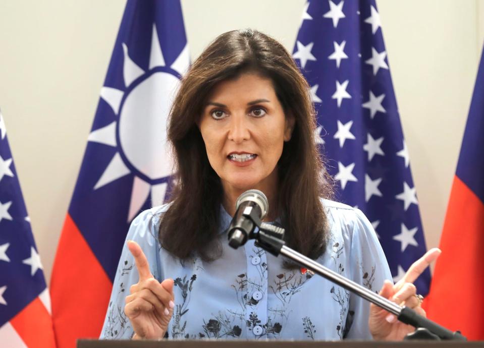 Nikki Haley has alternatively praised and criticized Trump since serving in Trump administration (AP)