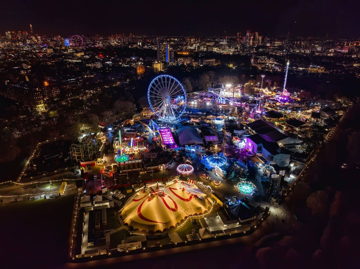 All of the lights: Winter Wonderland dominates irs corner of Hyde Park (Chris Gorman/ Winter Wonderland)