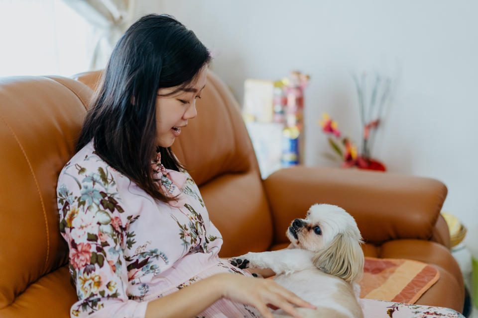 孕婦養狗。示意圖來源：Getty Images