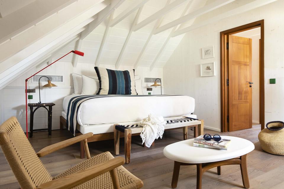 Interior guest room at Hotel Manapany in St. Bart's