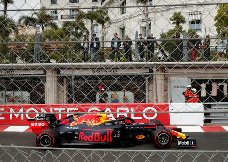 Formula One F1 - Monaco Grand Prix - Circuit de Monaco, Monte Carlo, Monaco - May 23, 2019 Red Bull's Max Verstappen during practice REUTERS/Benoit Tessier