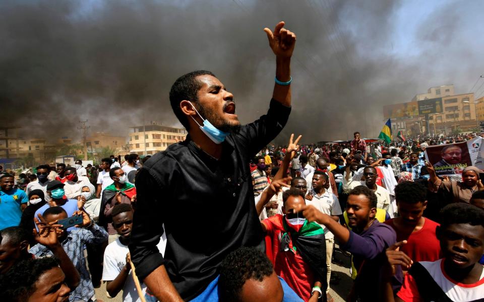 In June, tens of thousands of Sudanese took to the streets calling for reforms and demanding justice for those killed in anti-government demonstrations that ousted president Omar al-Bashir last year - AFP