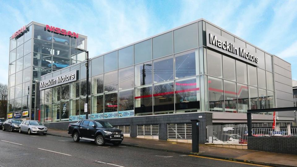 A Vertu Motors owned car dealership in Glasgow