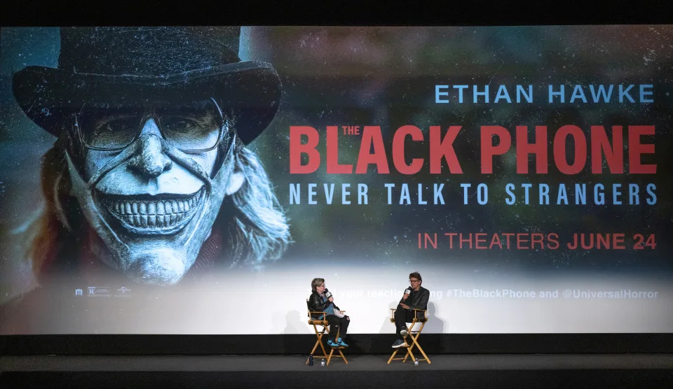 Film Independent Nominations Manager Jennifer Wilson and director Scott Derrickson attend a screening of