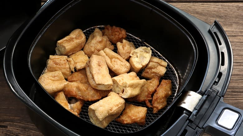 Tofu puffs in air fryer