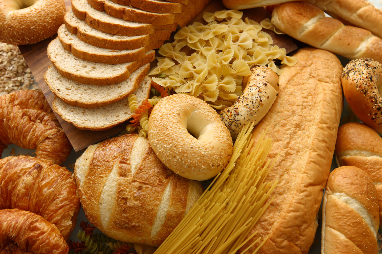 Variety of Breads and pastas