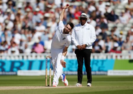 Britain Cricket - England v Pakistan - Third Test - Edgbaston - 7/8/16 England's James Anderson in action Action Images via Reuters / Paul Childs