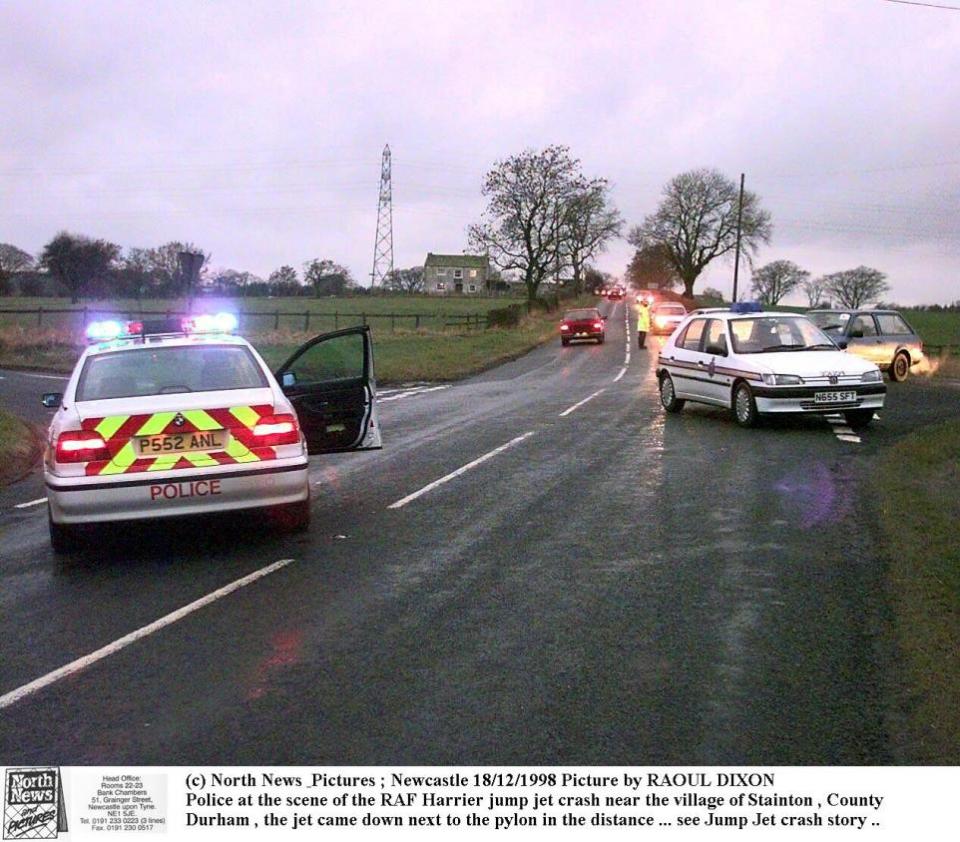 The Northern Echo: A picture from the scene in Stainton, 1998.