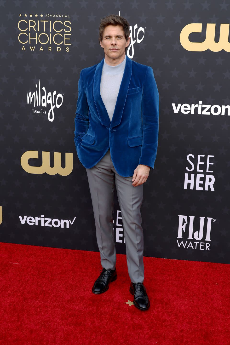 santa monica, california january 14 james marsden attends the 29th annual critics choice awards at barker hangar on january 14, 2024 in santa monica, california photo by frazer harrisongetty images