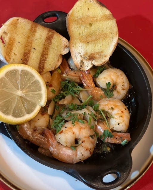 Shrimp Alhinho is one of the Valentine's specials that will be served at 10 Rocks in Pawtucket through Feb. 18.