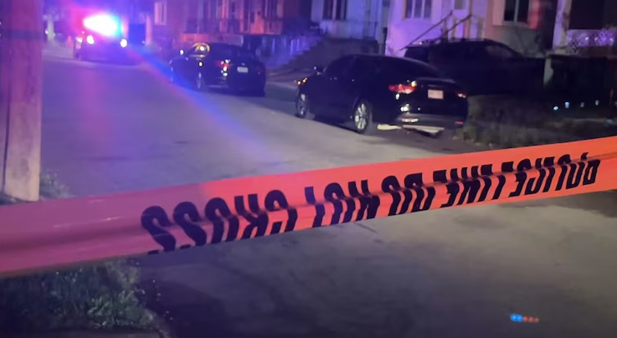 The scene where two children were shot in Buffalo, NY. (ABC News/WKBW)