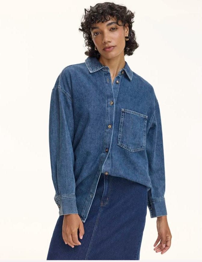 Reitmans Denim Overshirt (Photo via Reitmans)