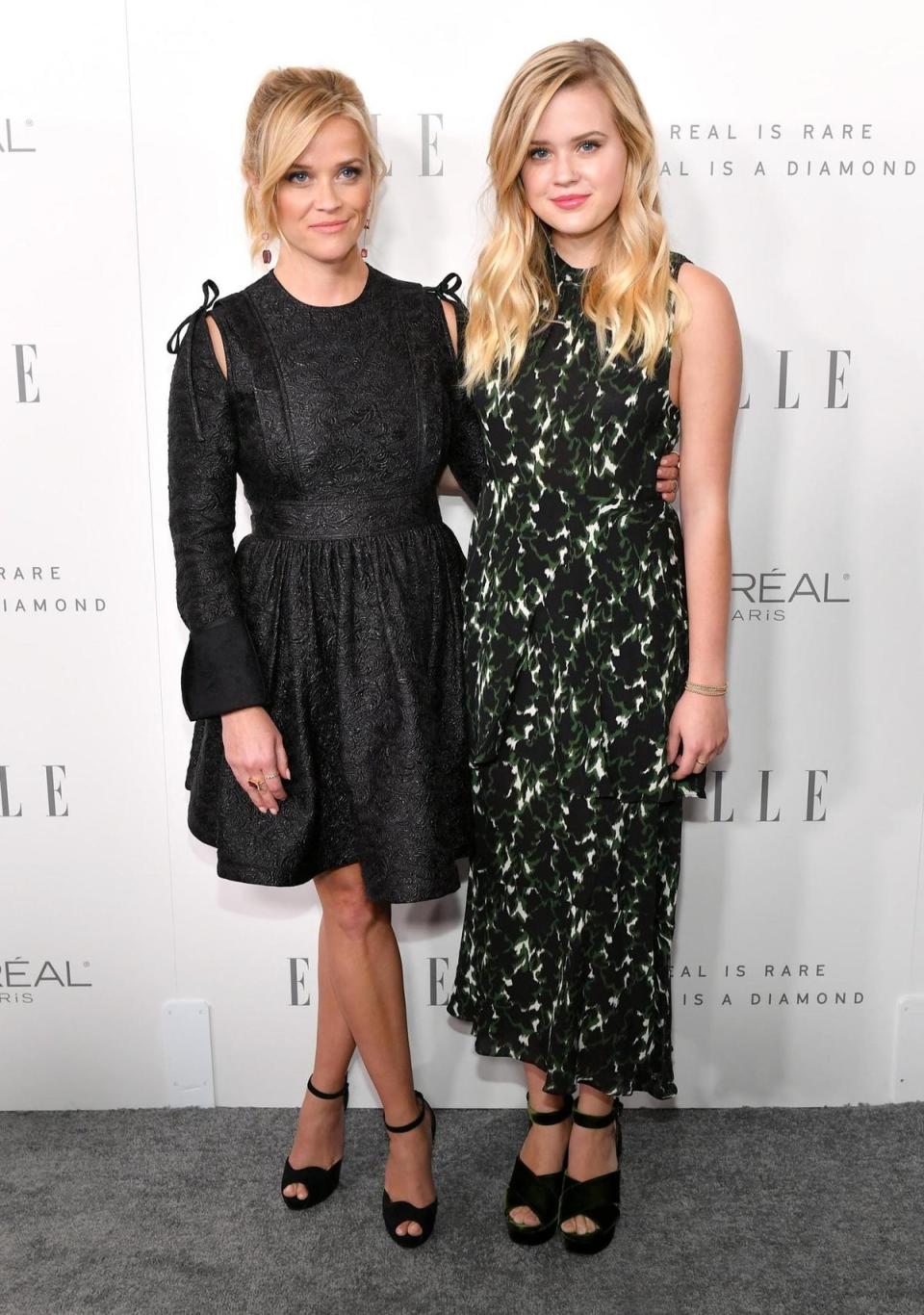 With their blonde hair and blue eyes, it is no surprise that Reese Witherspoon and Ava Phillippe receive comments about their look-alike appearance (Neilson Barnard/Getty Images for Elle)