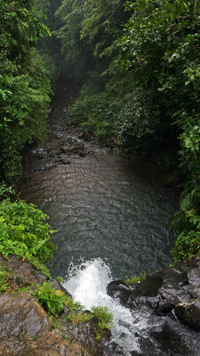 Pengkelep Udang Waterfall: At a height of 11 meters, the waterfall should be a favorite among adrenaline-pumping seekers as you can choose to jump from the very top to the water below.