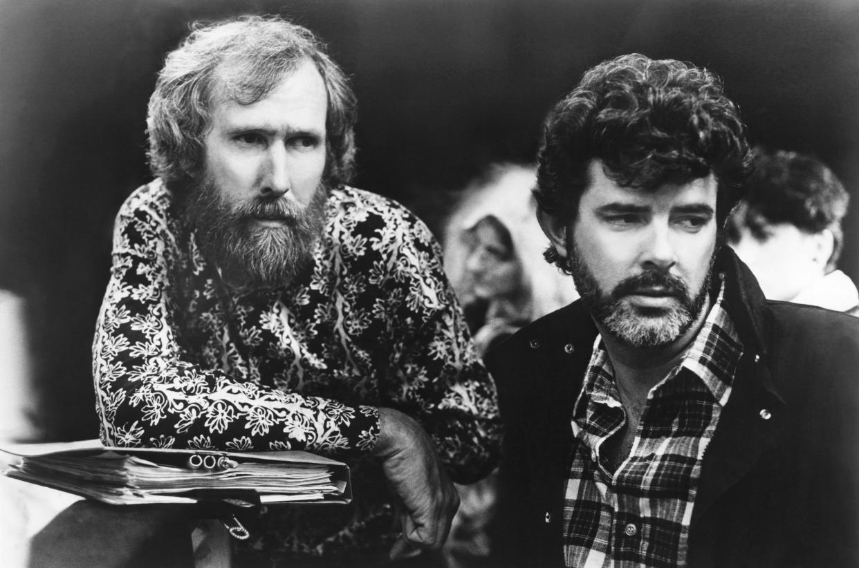 Jim Henson and George Lucas on the set of 'Labyrinth' (Photo: ?TriStar Pictures/Courtesy Everett Collection)