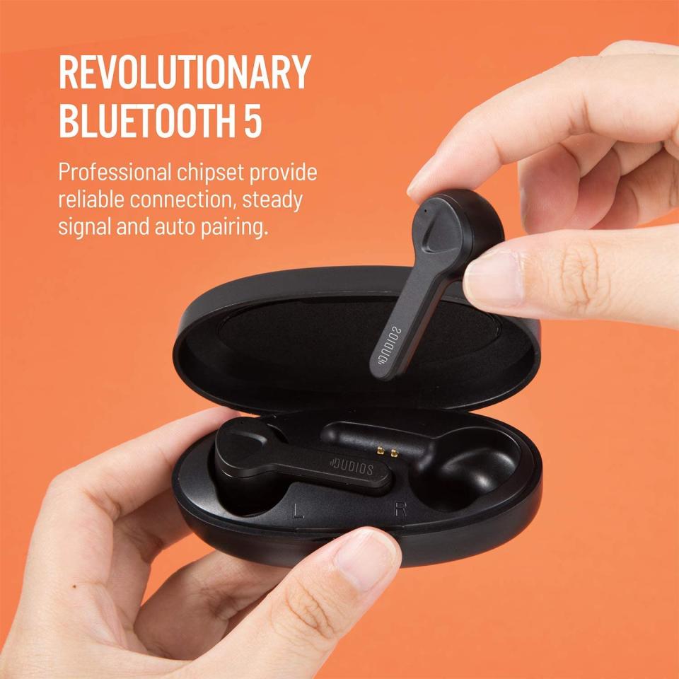 Dudios Bluetooth 5.0 True Wireless Earbuds. Image via Amazon.